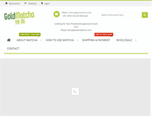 Tablet Screenshot of goldmatcha.com